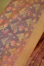 Lavender Jamdani-Inspired Banarasi Silk Saree