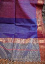 Purple Maheshwari Tissue Silk Saree