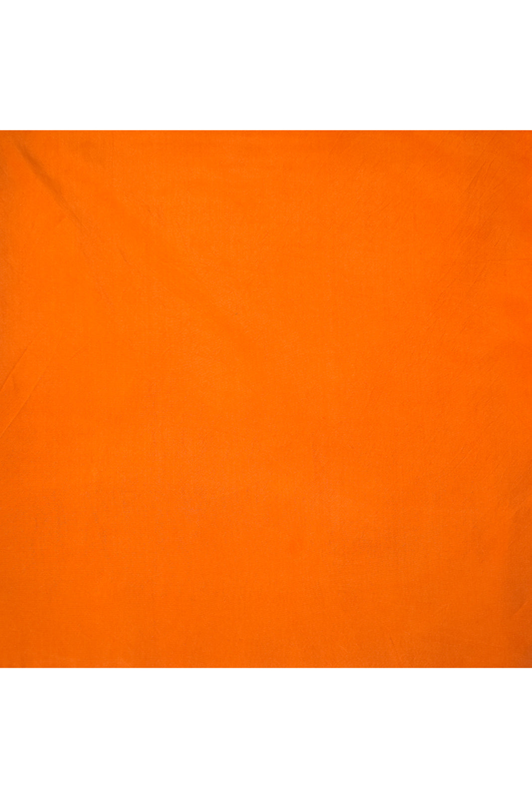 Chiffon shimmer saree with golden self print-Orange