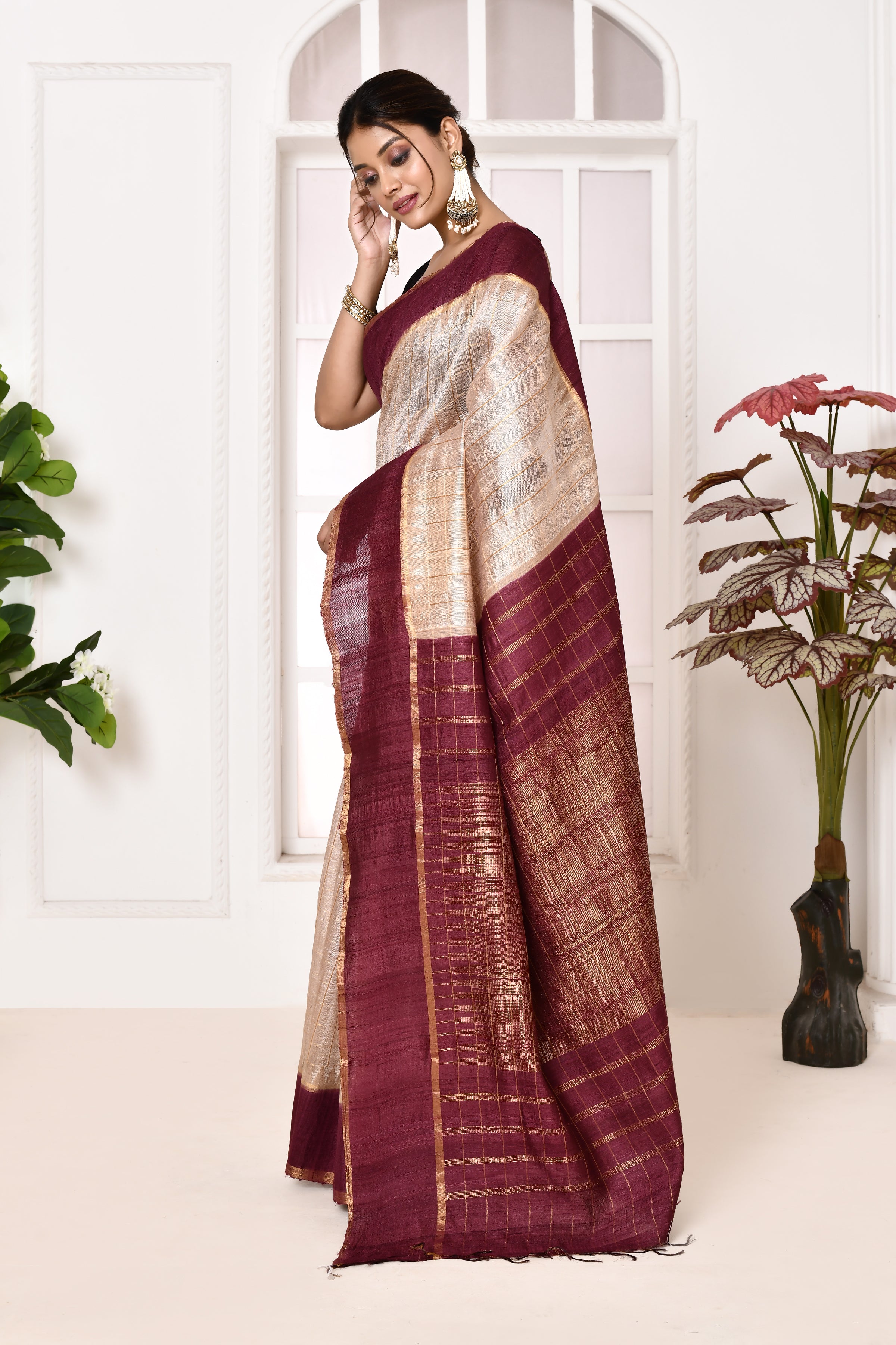 Pure Tussar Banarasi Saree