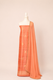 Pure tussar silk kurta with kadwa weaving,matching crepe bottom & chiffon dupatta with lace-peach