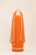 Pure handloom tussar linen kurta with embroidery, chiffon dupatta with lace & white bottom- peach