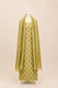 Pure handloom tussar linen printed suit set- light olive