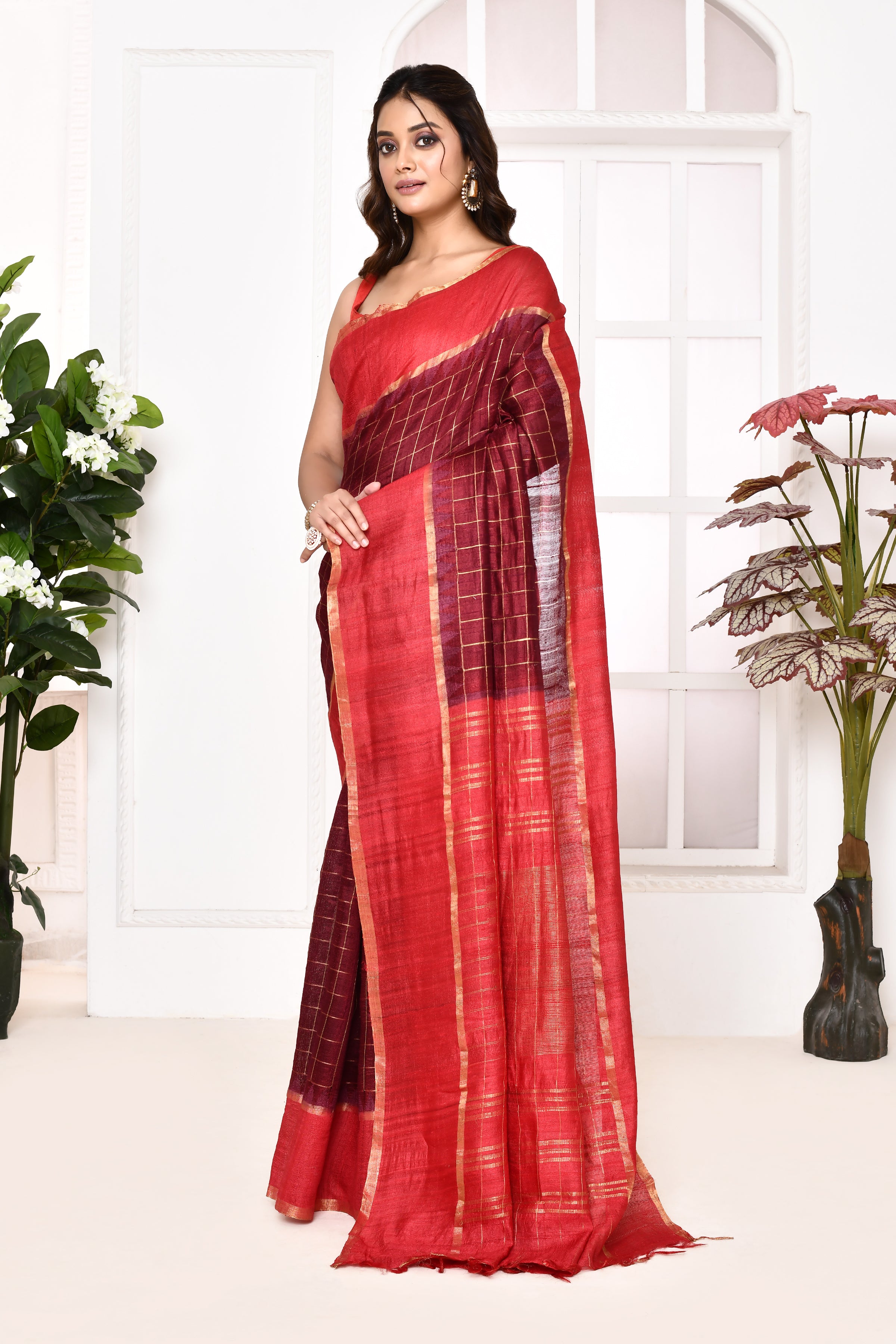 Pure Tussar Banarasi Saree