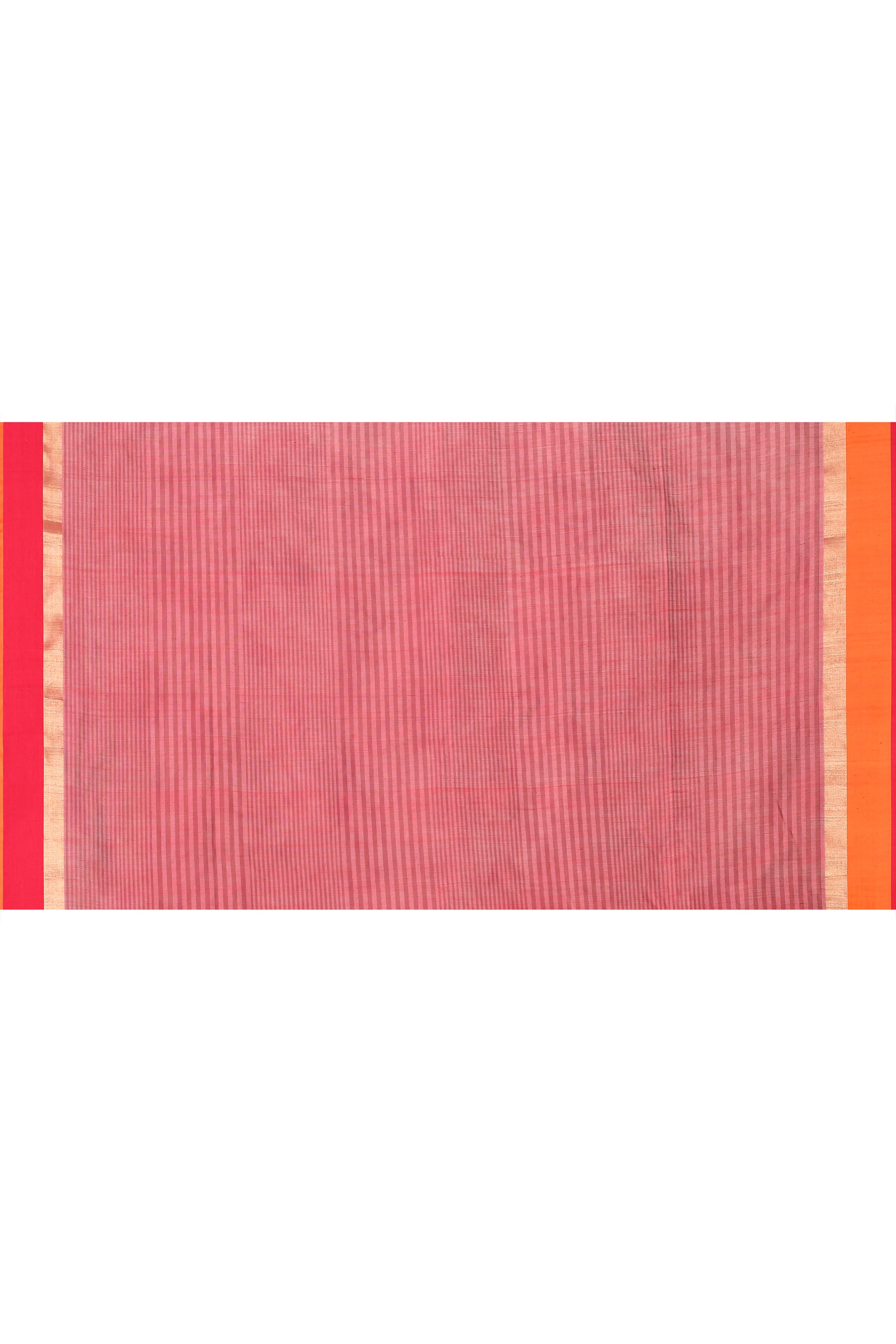 Pure chinia silk saree with broad border & plain body