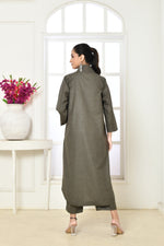 Solid colored cotton slub co-ord set