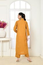 Solid colored cotton slub co-ord set