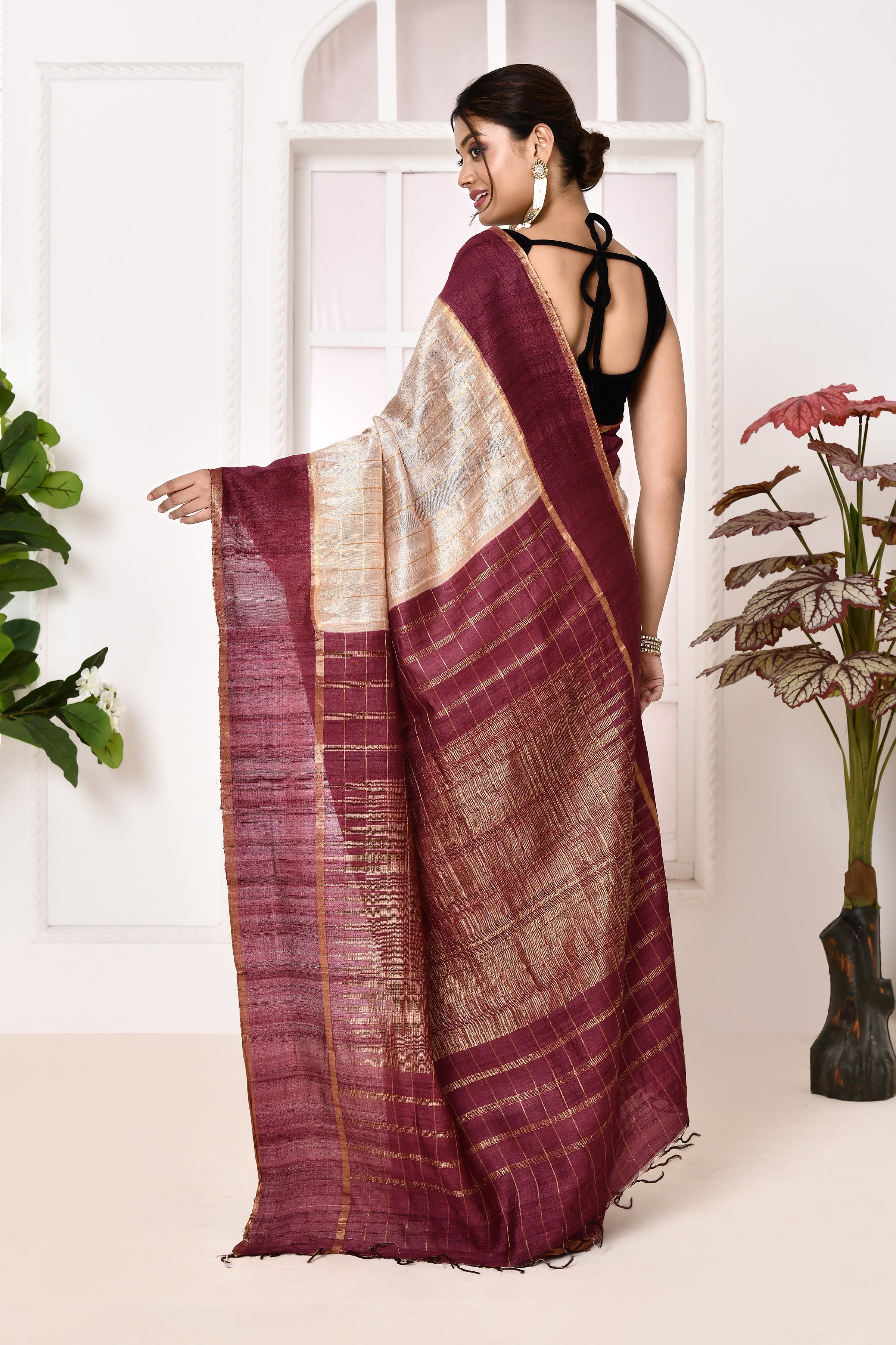 Pure Tussar Banarasi Saree