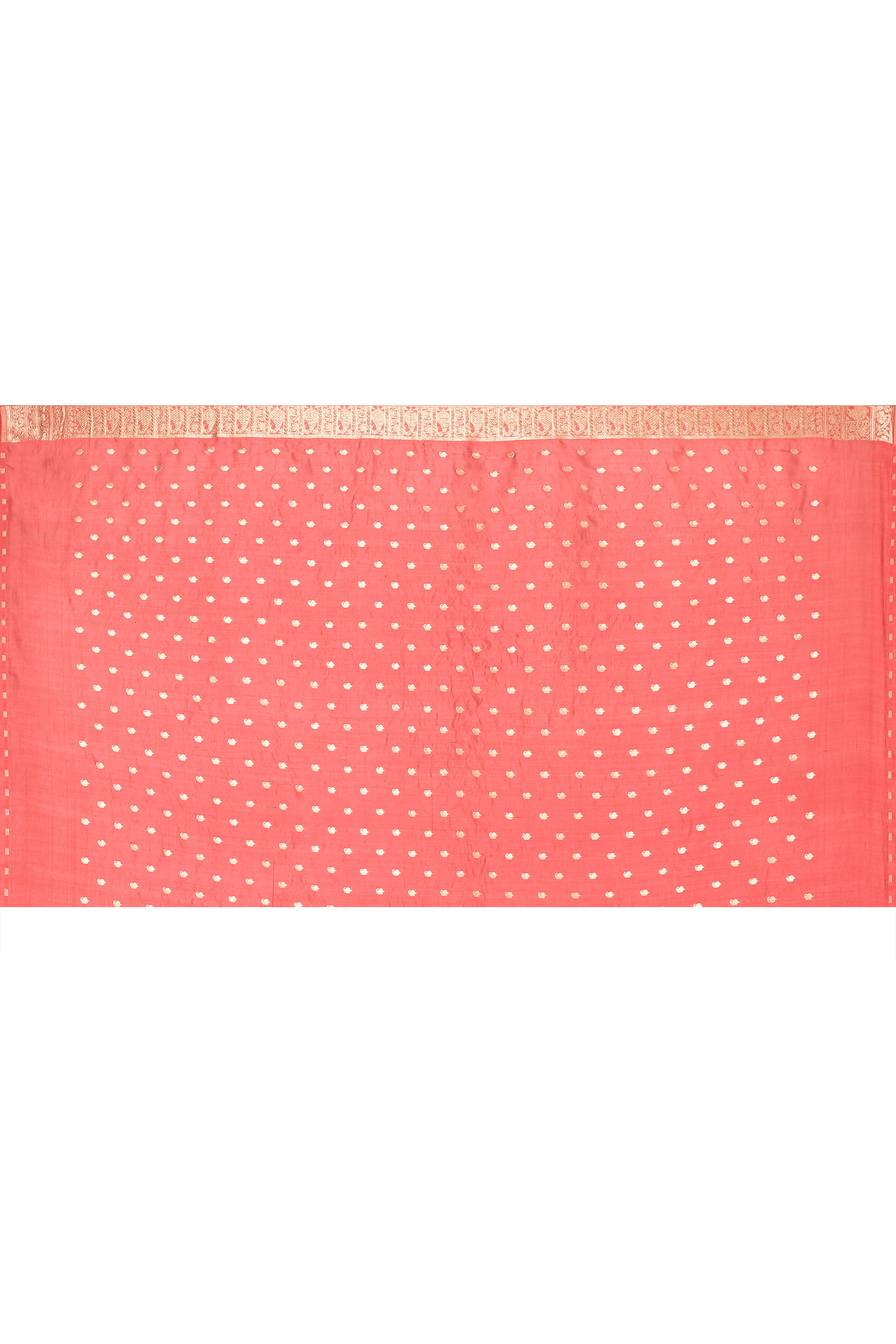 Pure chinia silk saree with broad border & plain body