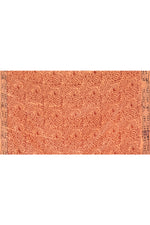 Dark peach Bagh print Dola silk saree