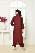 Solid colored cotton slub co-ord set