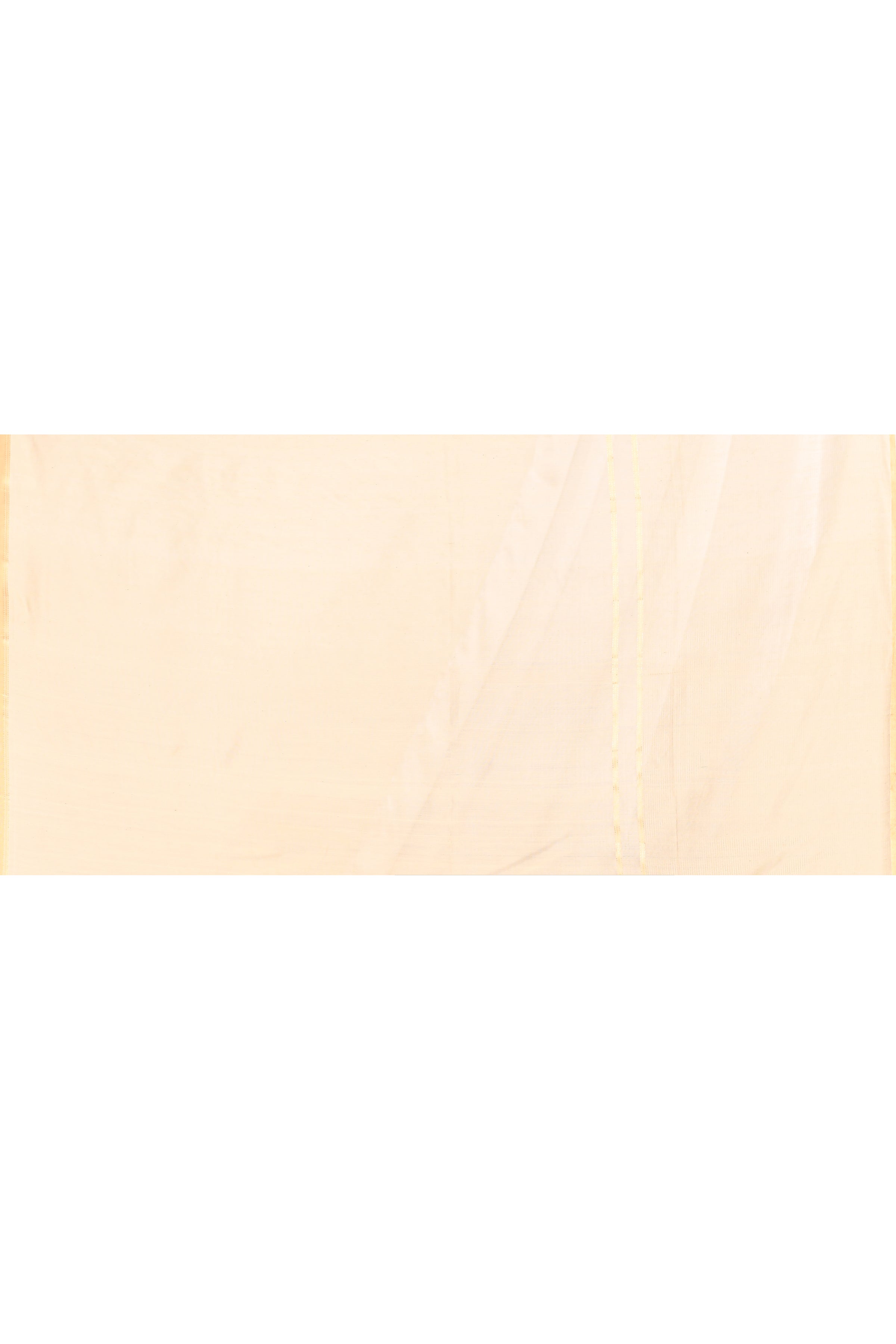 Maheshwari pure handloom saree with golden stripes pallu and thin golden zari border