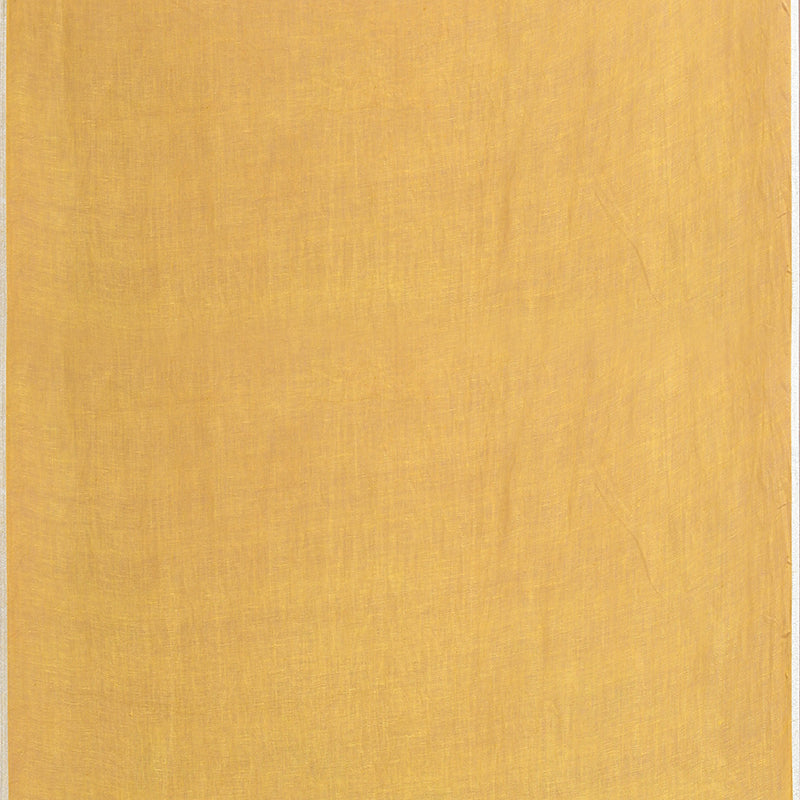 Printed linen cotton saree zari border with blouse piece