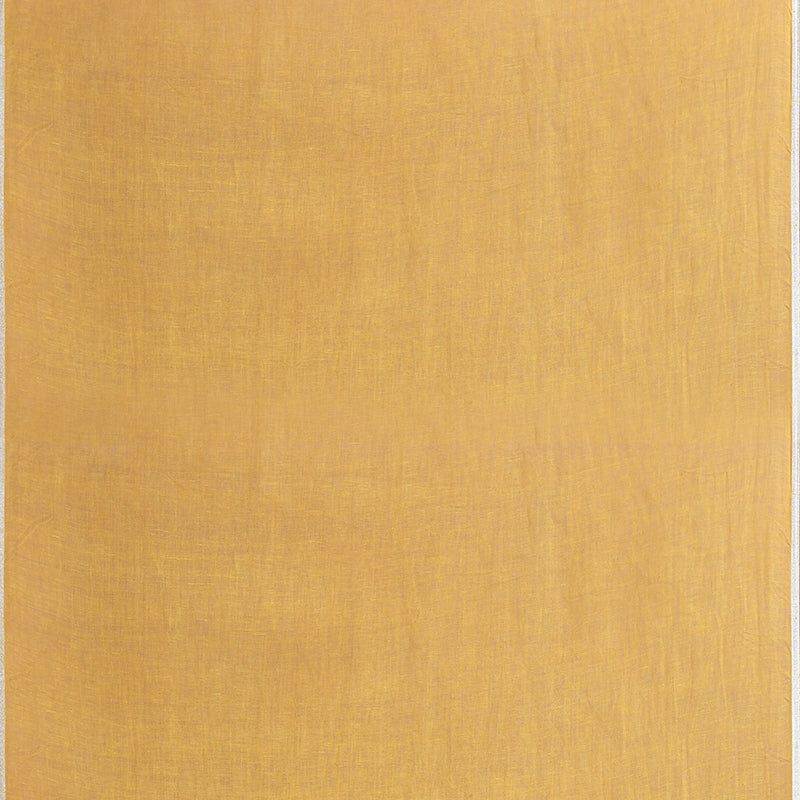 Printed linen cotton saree zari border with blouse piece