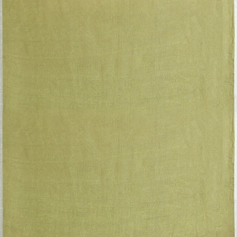 Printed linen cotton saree zari border with blouse piece