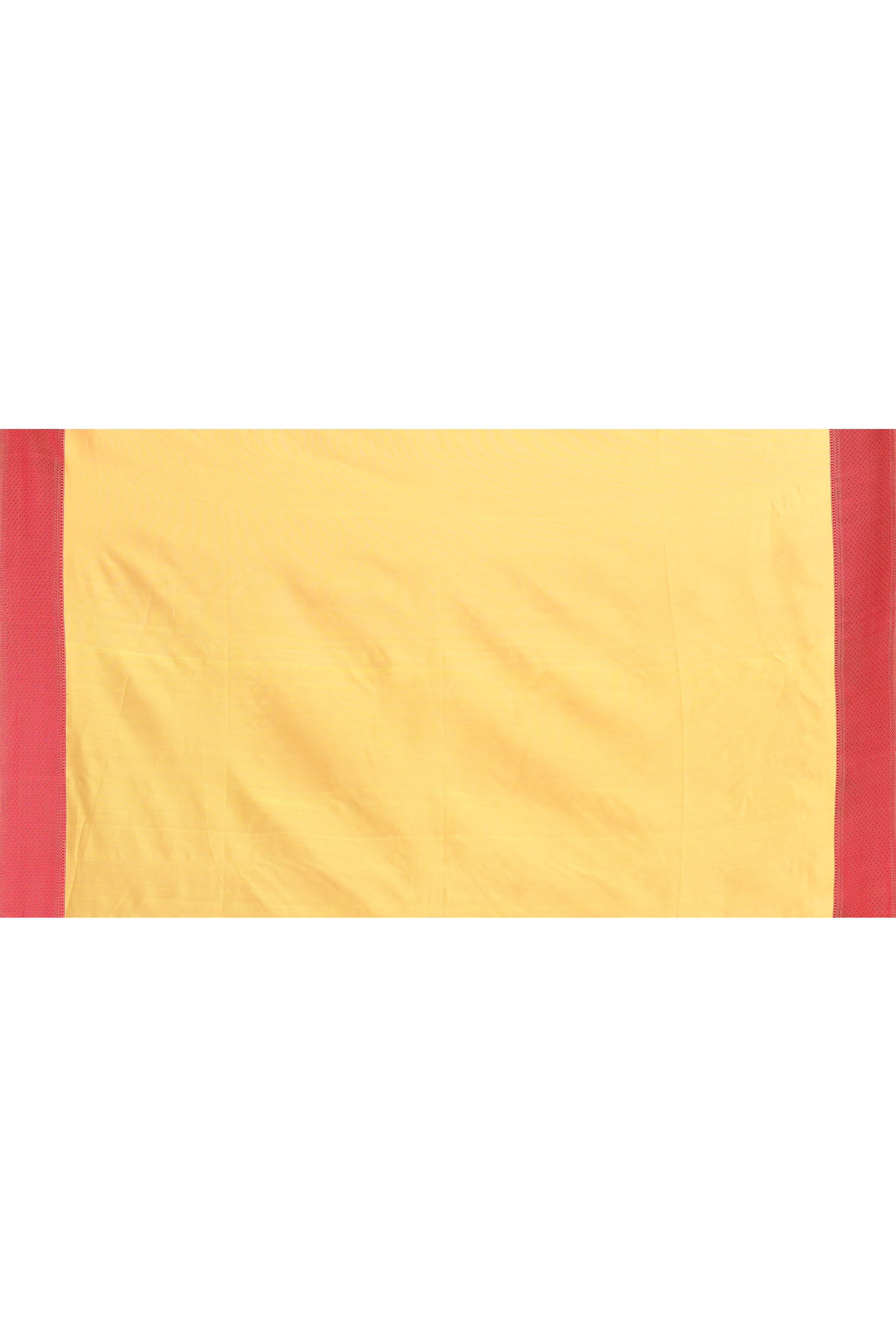Plain Maheshwari pure handloom saree with contrast dark pink resham border