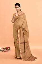 Pure cotton woven Maheshwari Saree