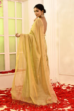 Maheshwari pure handloom zari tissue maheshwari plain saree