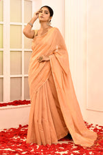 Maheshwari pure handloom zari tissue maheshwari plain saree