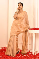 Maheshwari pure handloom zari tissue maheshwari plain saree