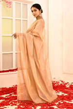 Maheshwari pure handloom zari tissue maheshwari plain saree