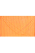 Plain Maheshwari pure handloom self-checks saree with narrow contrast pink border