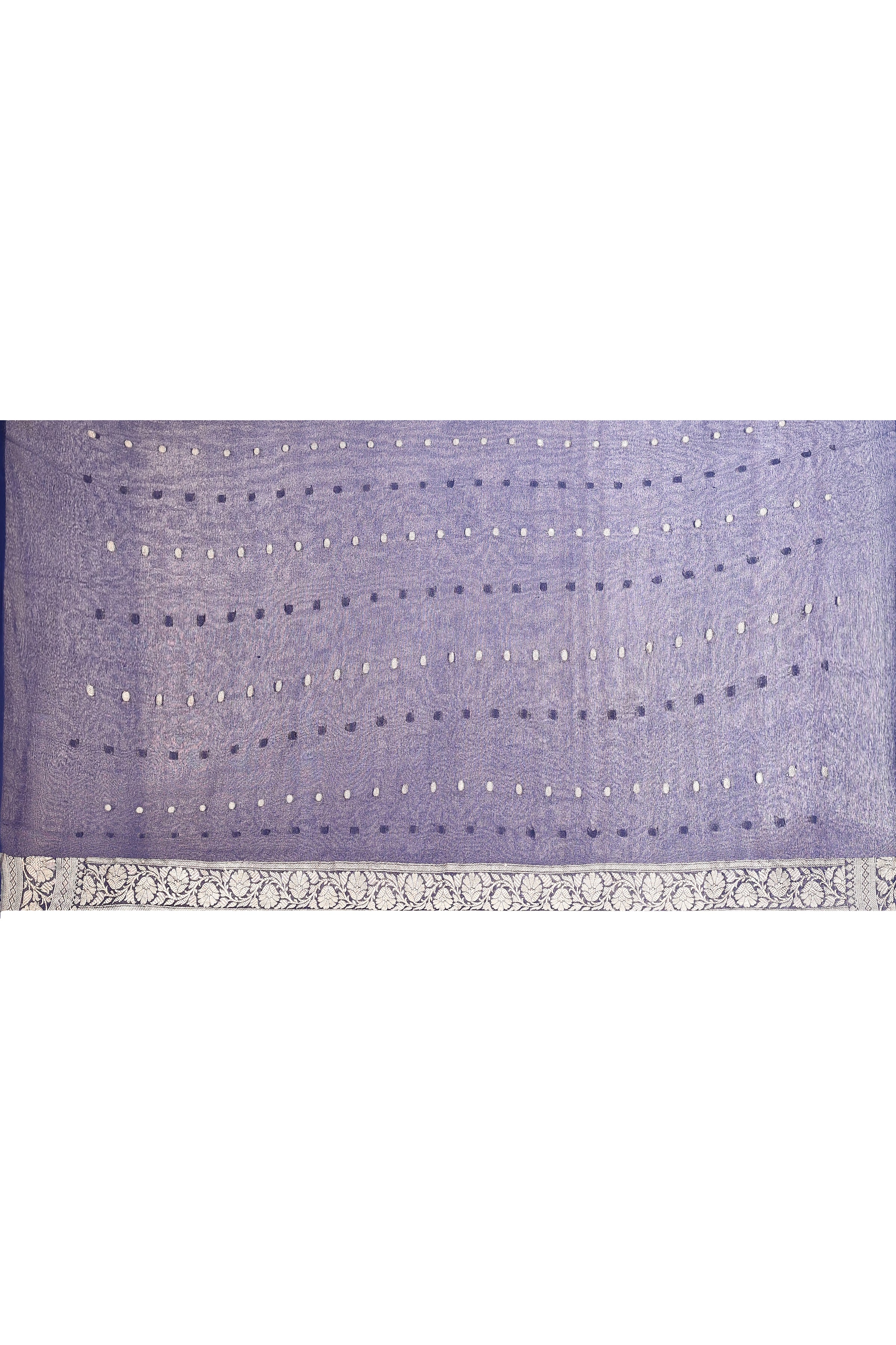 Pure Khaddi Georgette Banarasi saree with booti blouse