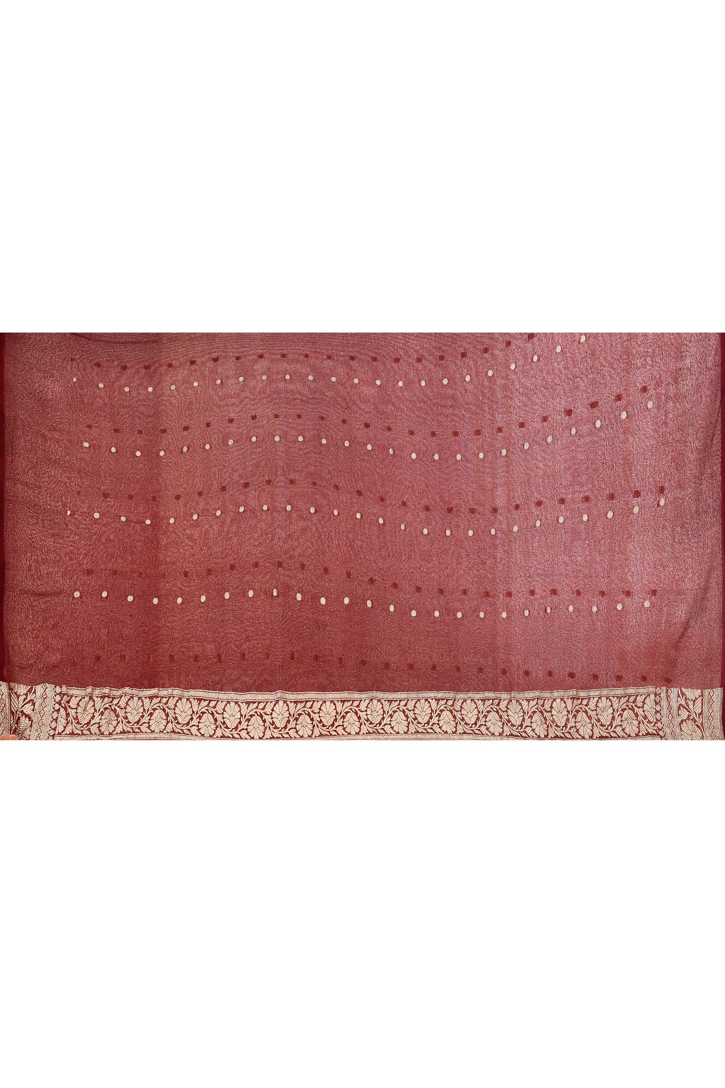Pure Khaddi Georgette Banarasi saree with booti blouse