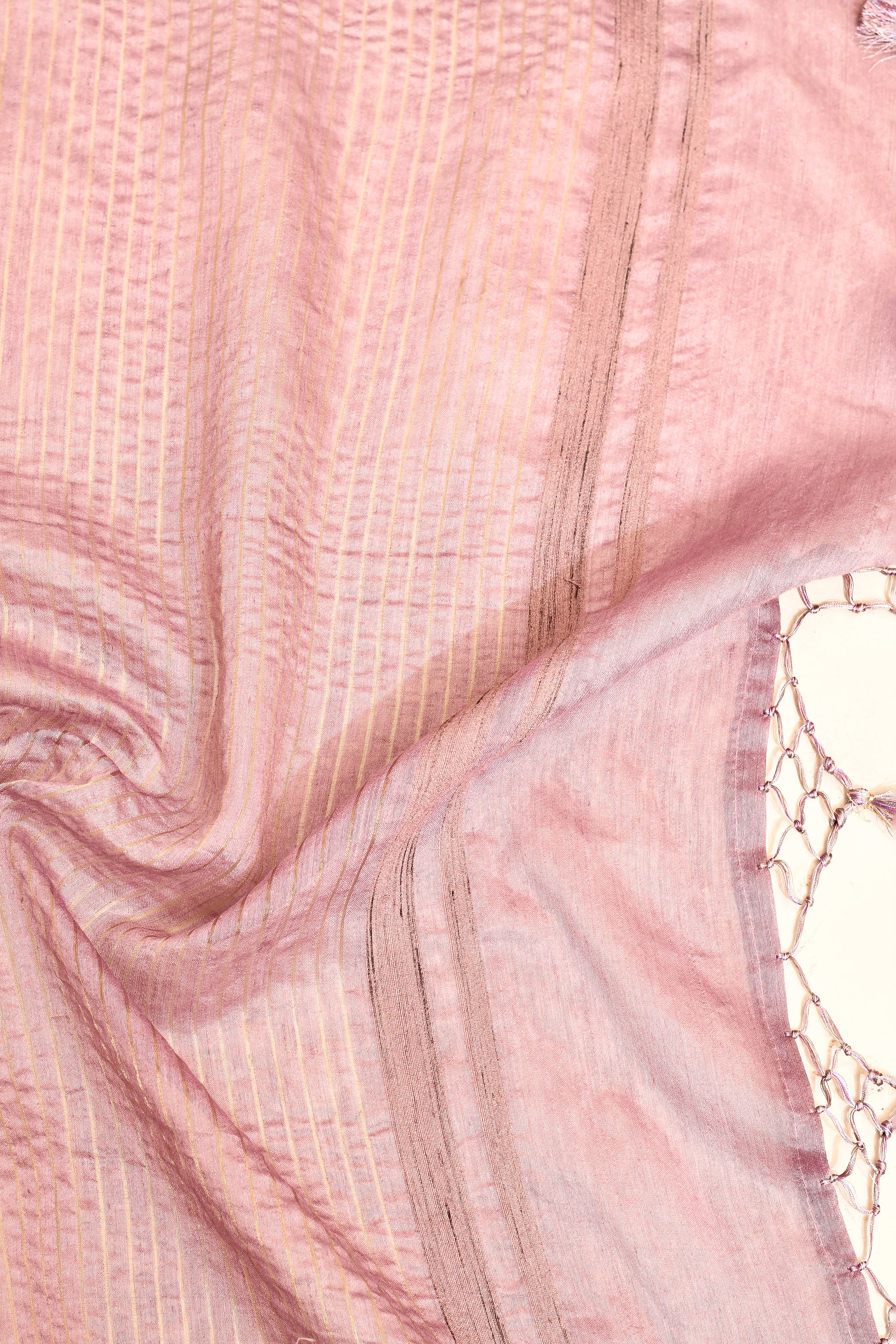 Pure Munga Tussar woven Saree with floral digital printed blouse