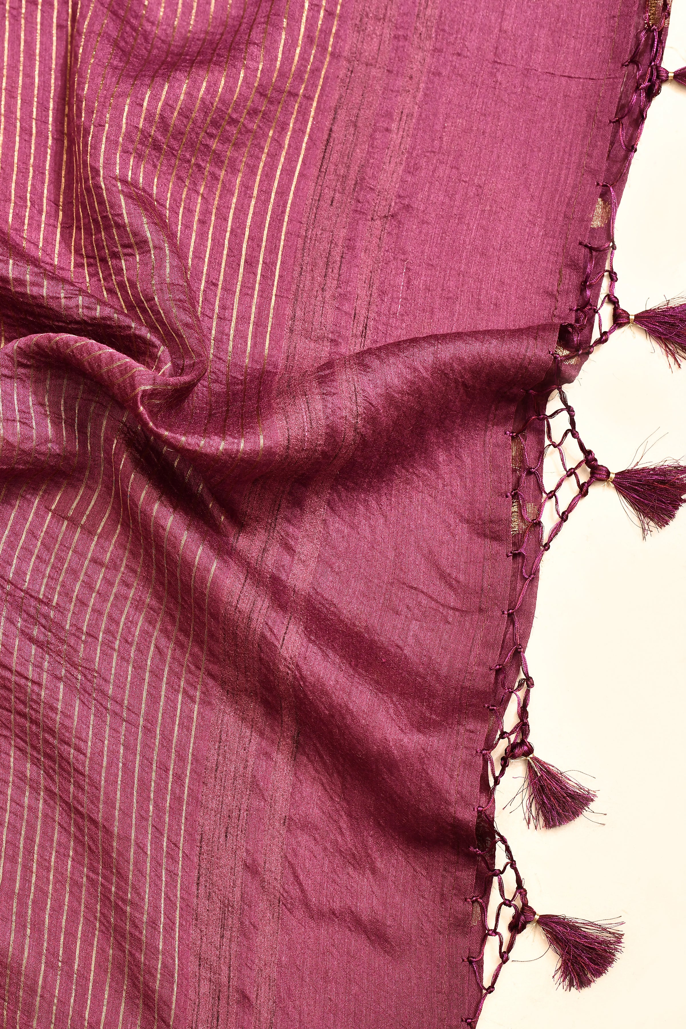 Pure Munga Tussar woven Saree with floral digital printed blouse