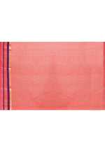 Maheshwari pure handloom plain saree with broad contrast border