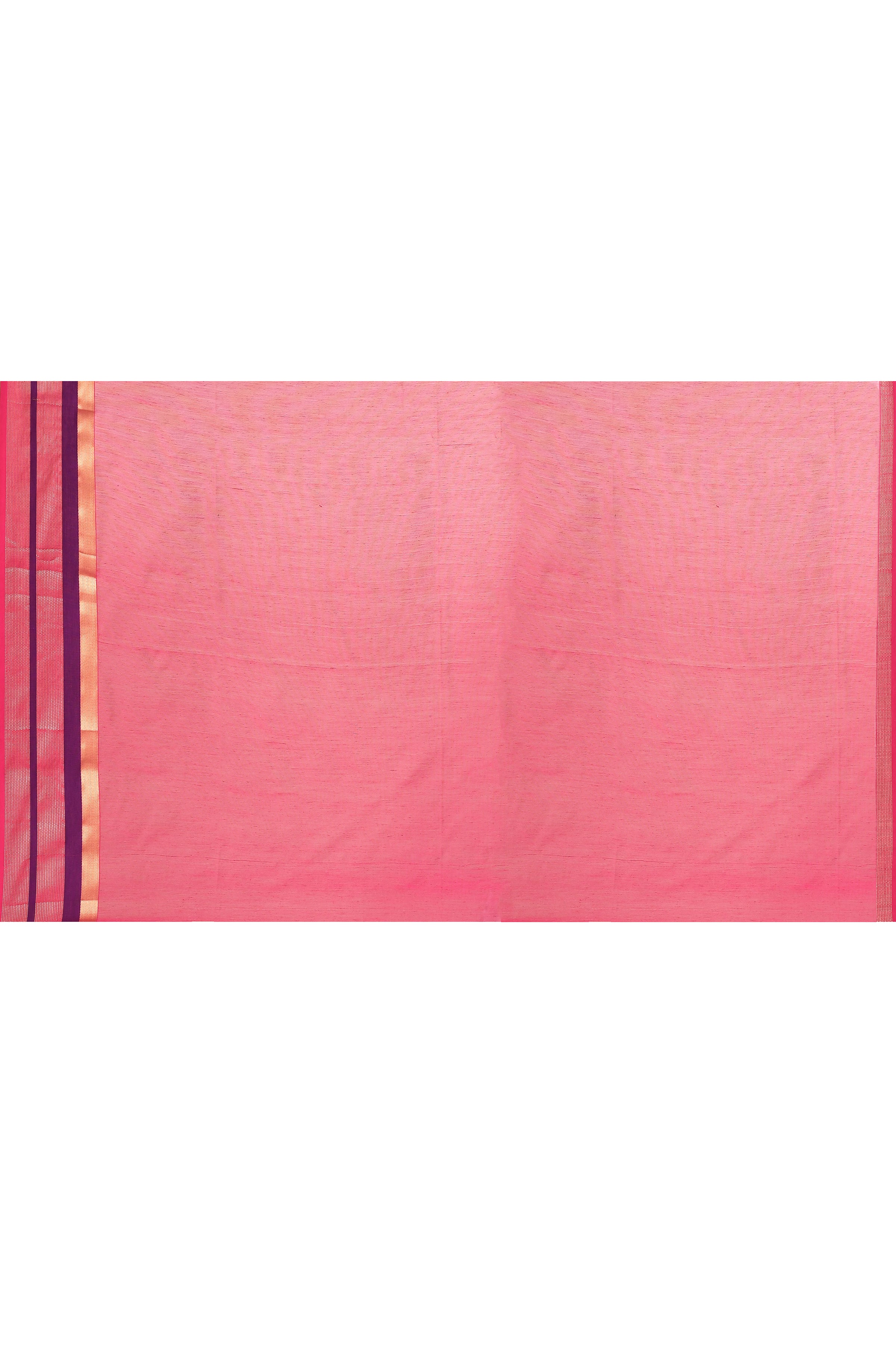 Maheshwari pure handloom plain saree with broad contrast border
