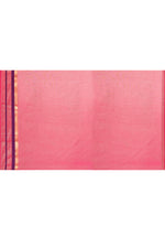 Maheshwari pure handloom plain saree with broad contrast border