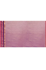 Maheshwari pure handloom plain saree with broad contrast border