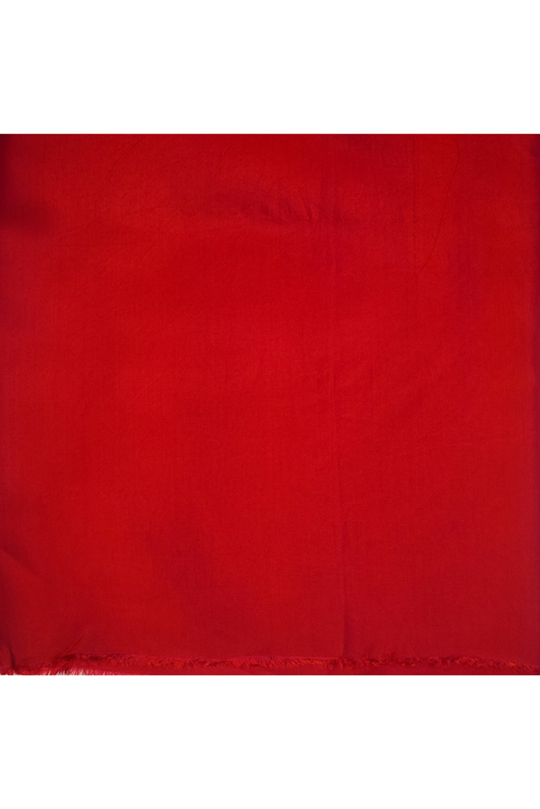 Chiffon shimmer saree with golden polka dots-Red