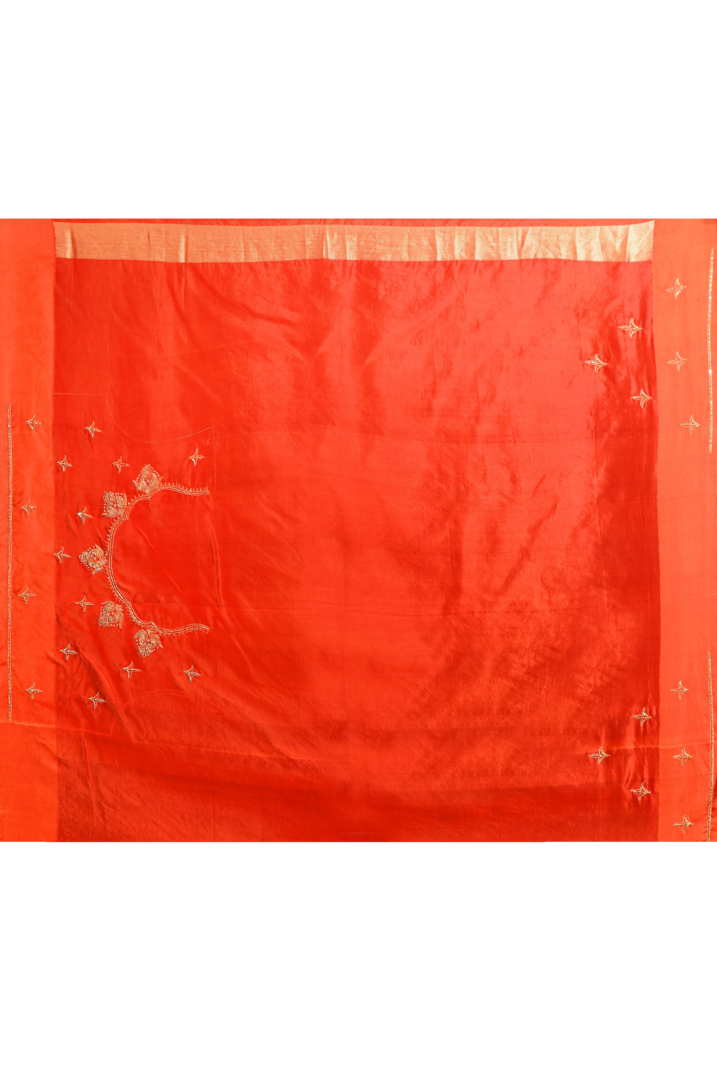 Pure Munga Silk Saree with Delicately Woven Floral Butis – Parrot Green