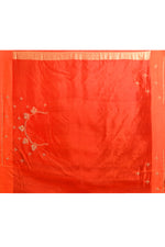 Pure Munga Silk Saree with Delicately Woven Floral Butis – Parrot Green