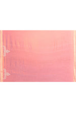 Pure Cotton Saree with Lucknowi Chikankari Embroidery – Blush Pink