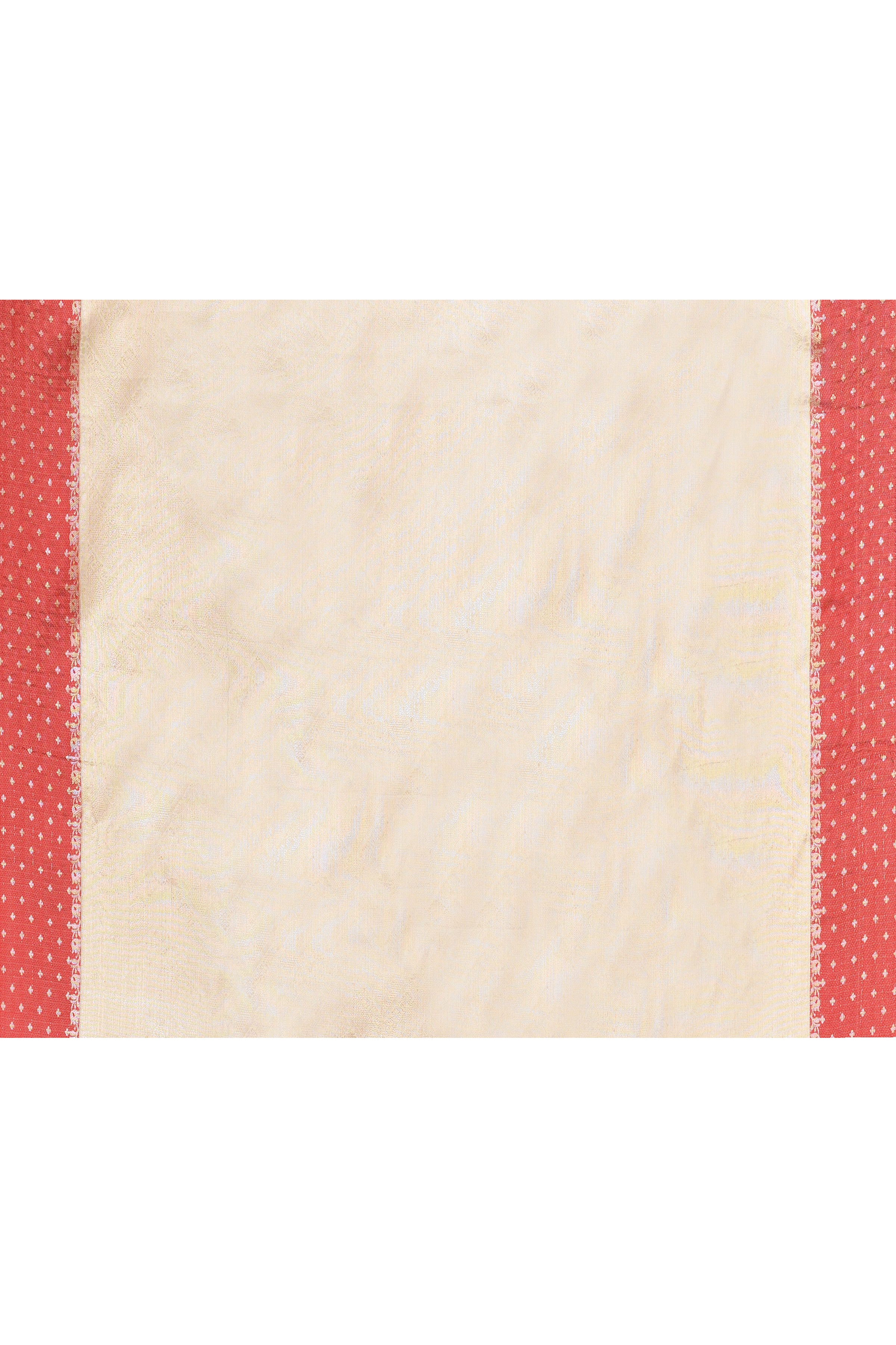 Kota silk saree with banarasi zari work-off white