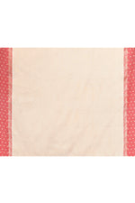 Kota silk saree in off white with banarasi zari work