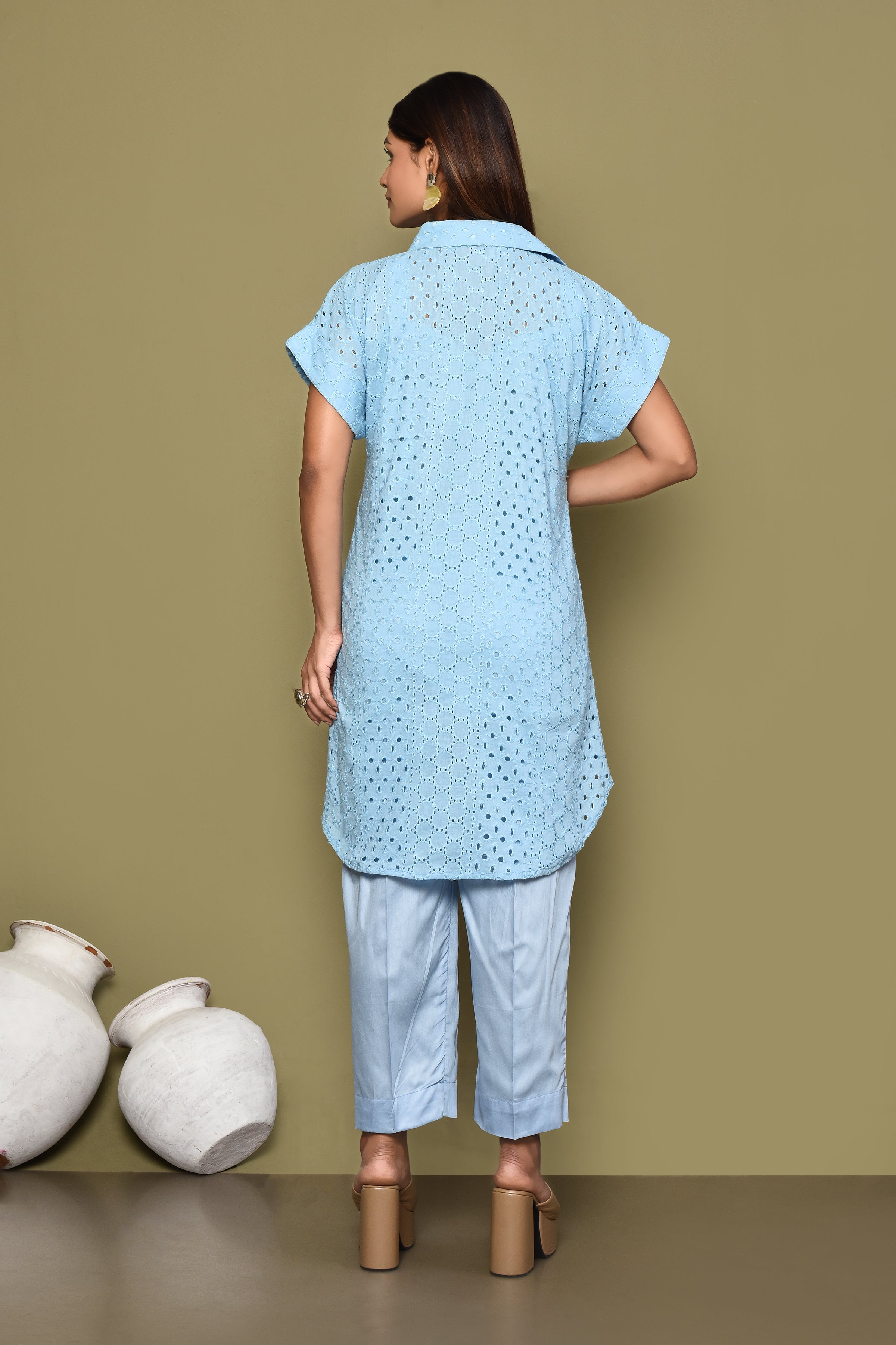 Hakoba co-ord set with slip