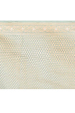 Pure Katan Silk Saree with Zari Buti & Woven Border – Pista Green