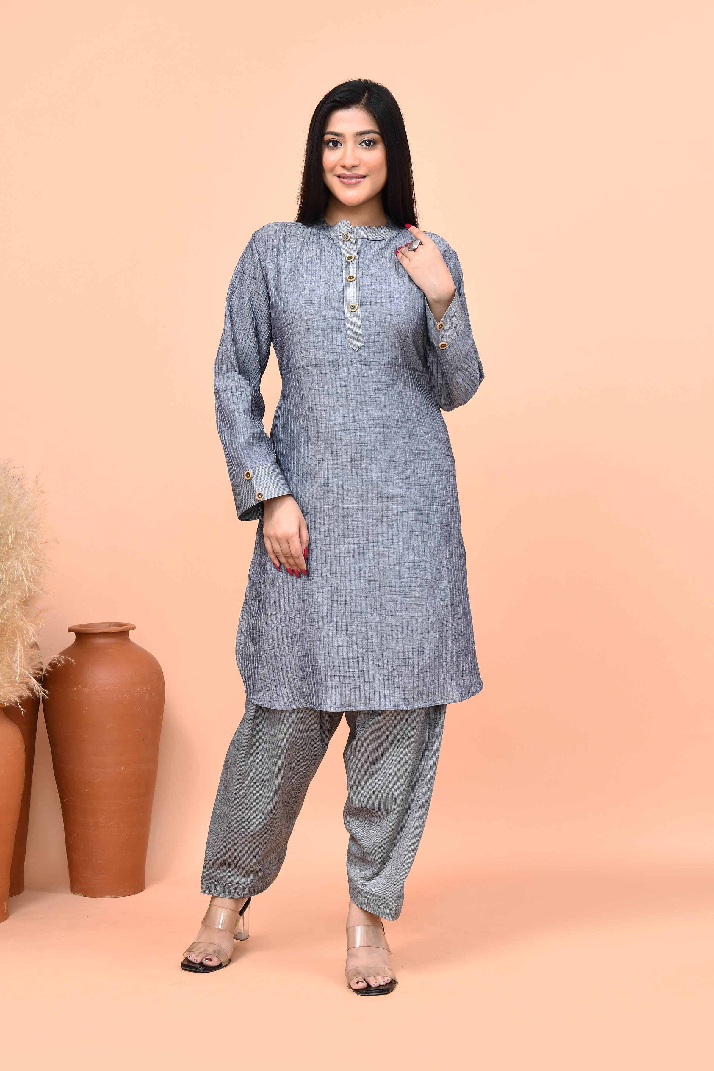 Pathani Style Kurta with Afghani Pants