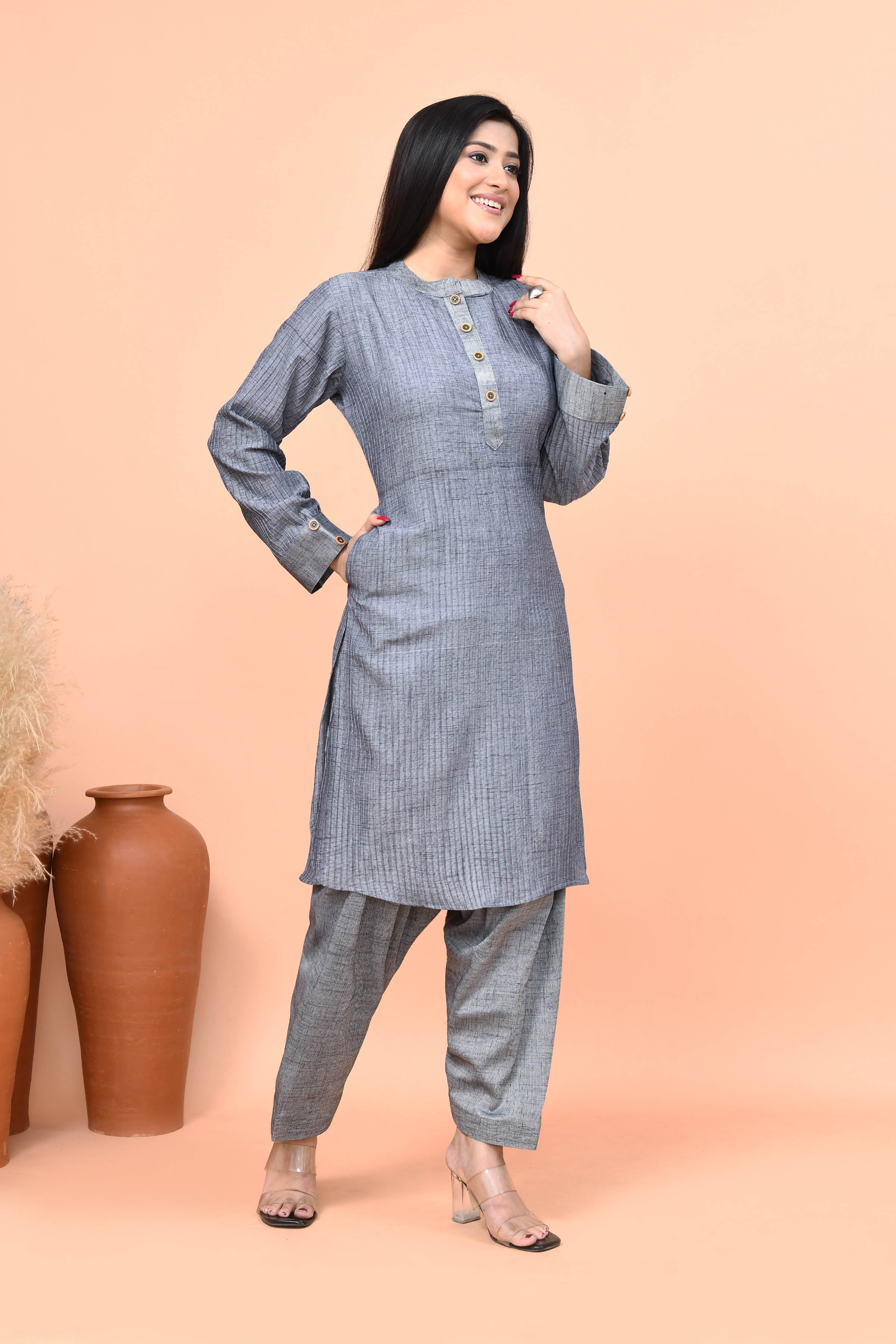 Pathani Style Kurta with Afghani Pants