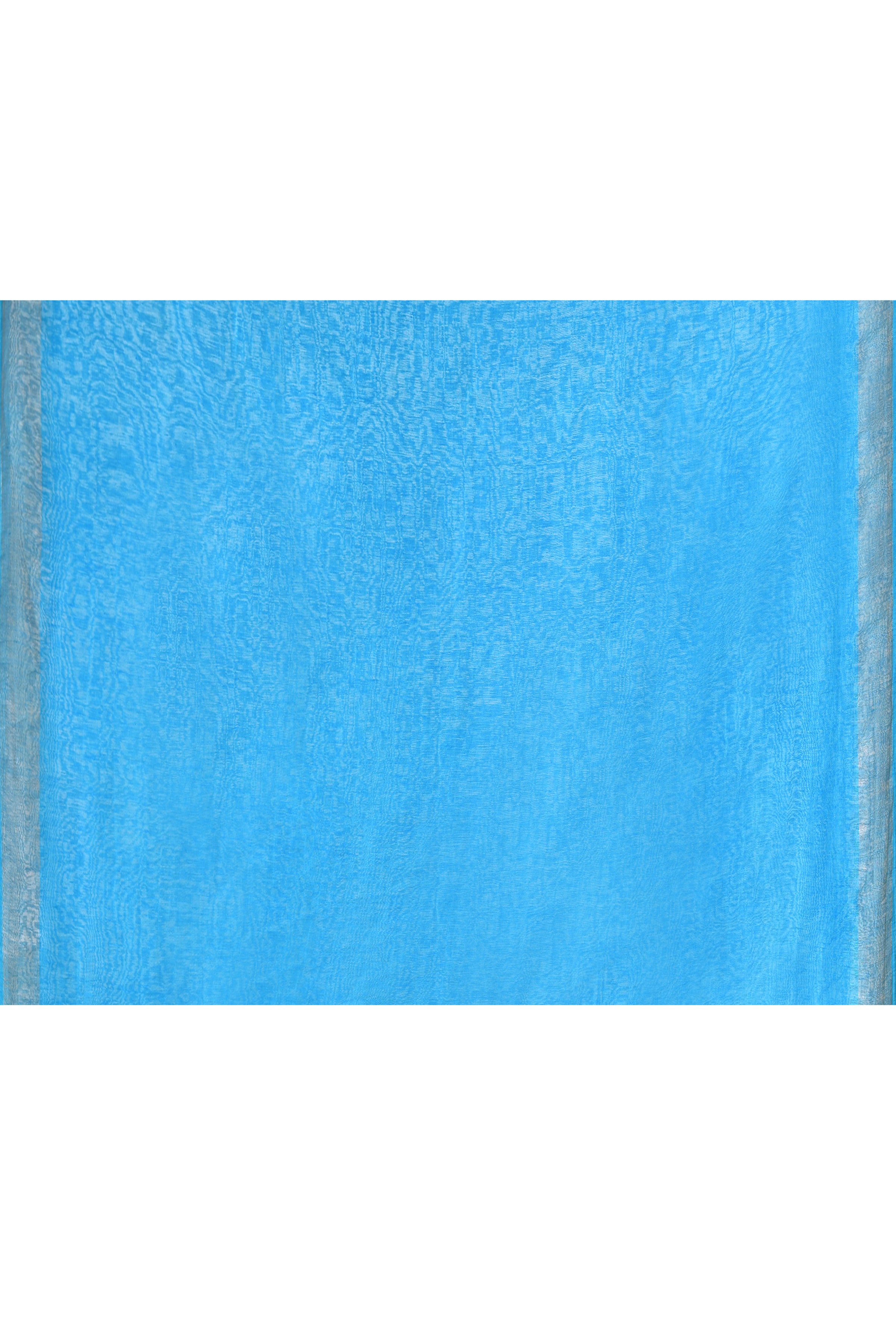 Pure handloom tussar linen saree with woven zari pallu