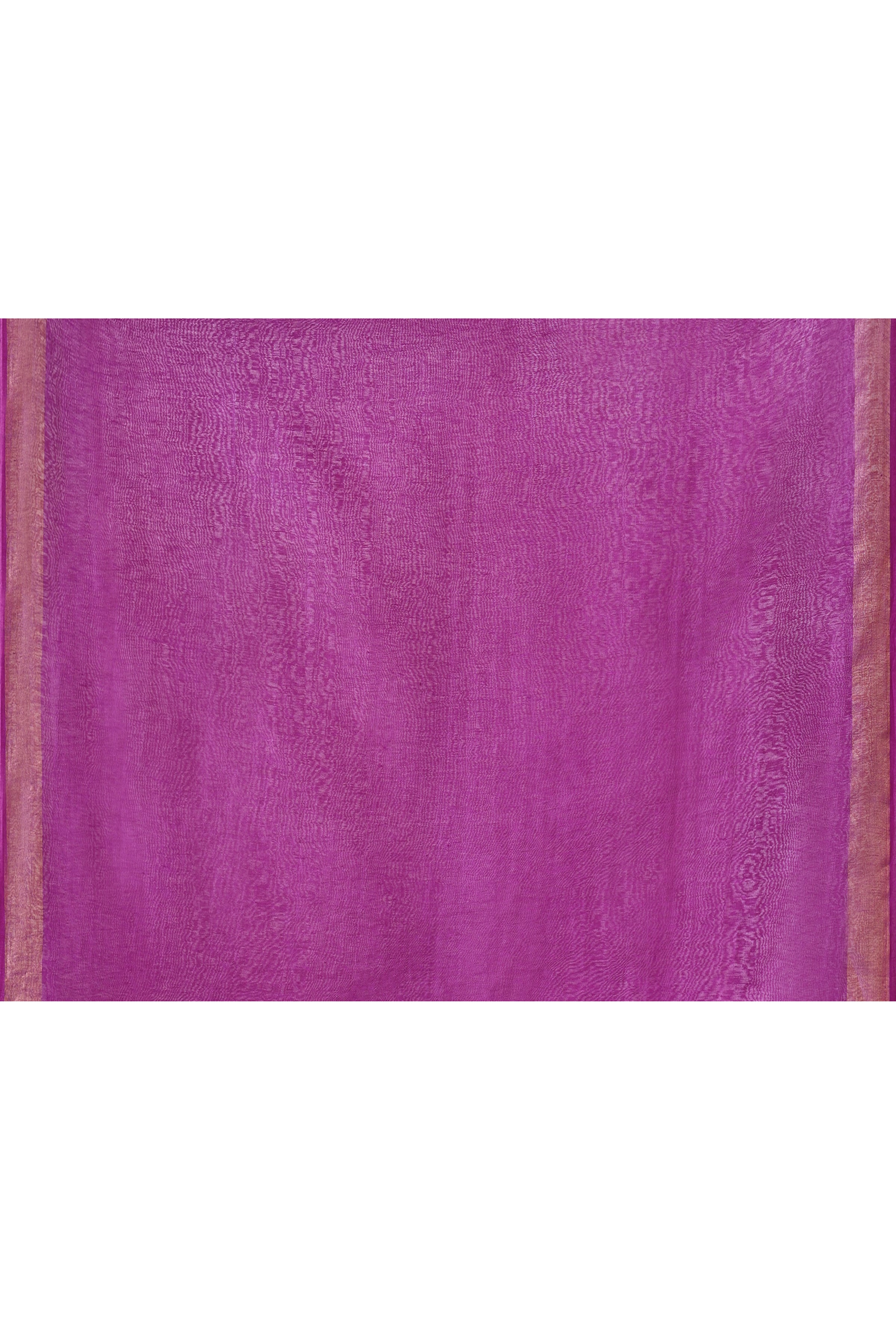 Pure handloom tussar linen saree with woven zari pallu