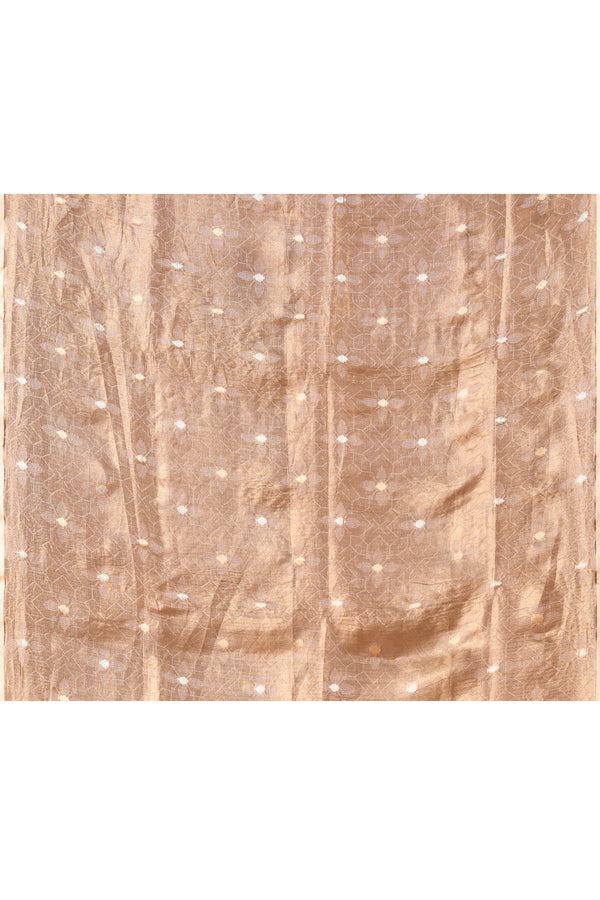 Banarasi tissue silk saree with kadwa weaving-Mauve