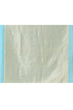 Pure handloom tussar silk Banarasi saree with kadwa weaving-Ice blue