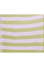 Lavender and green double border white body tissue saree-dark shade