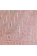 Banarasi woven soft silk saree with dark blue and golden thread weaving with mirror work-Light Peach